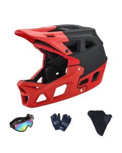 Casco integral de bicicleta de montaña juvenil con ajuste de dial para descenso, BMX y ciclismo todoterreno